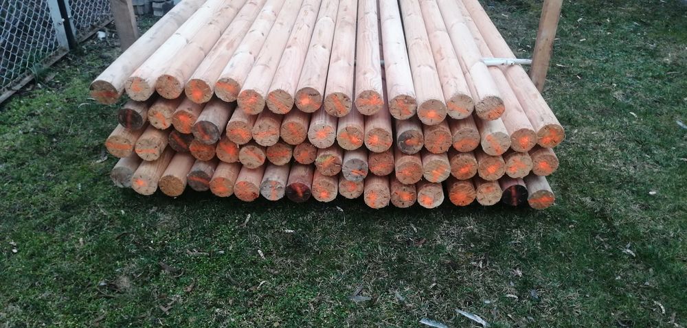 belki wałki palisada okrąglaki stemple kołki