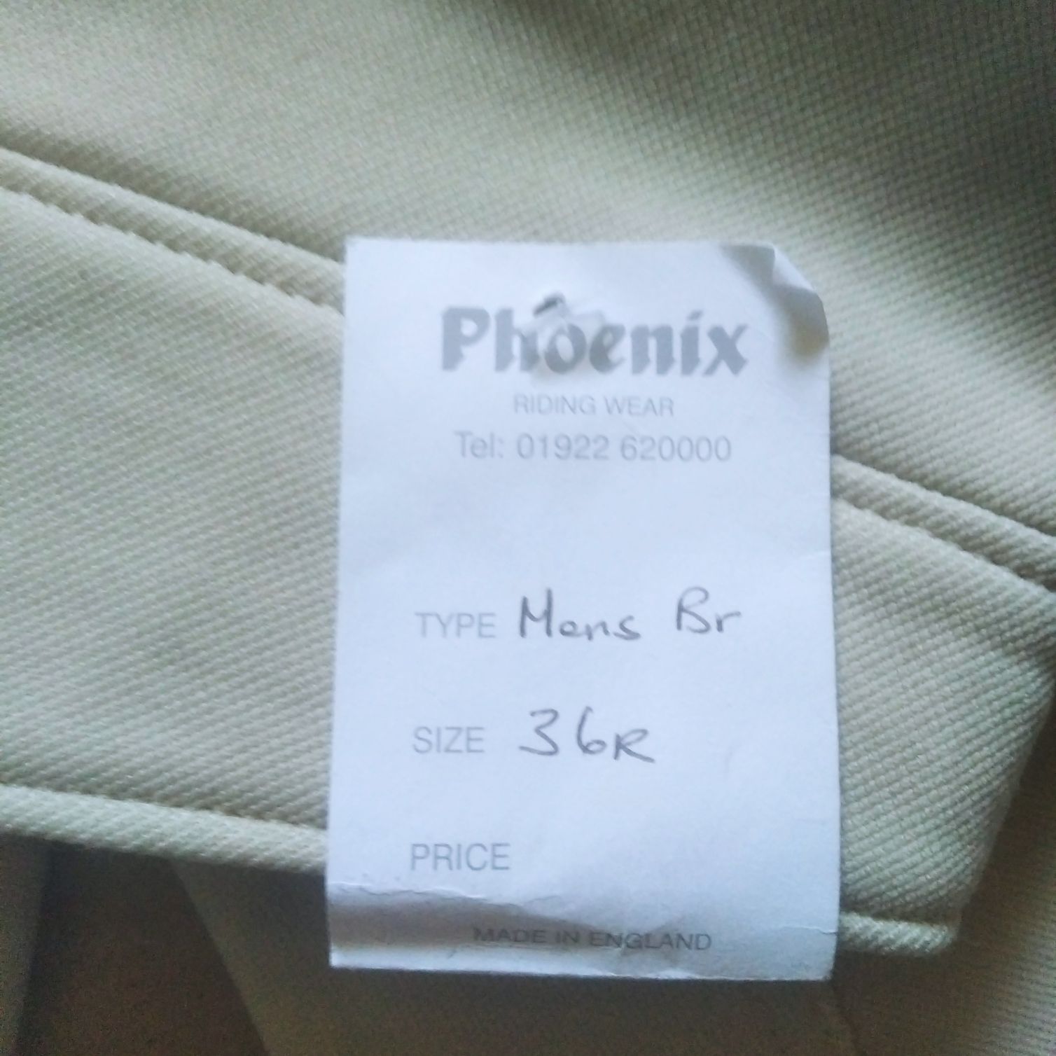 Bryczesy Phoenix męskie rozmiar XL