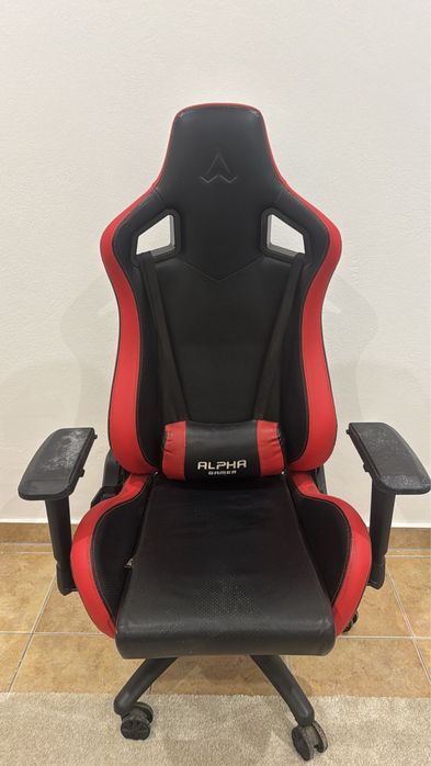 Cadeira Gaming Alpha Gamer Agatena-Atena - Preto/Vermelho