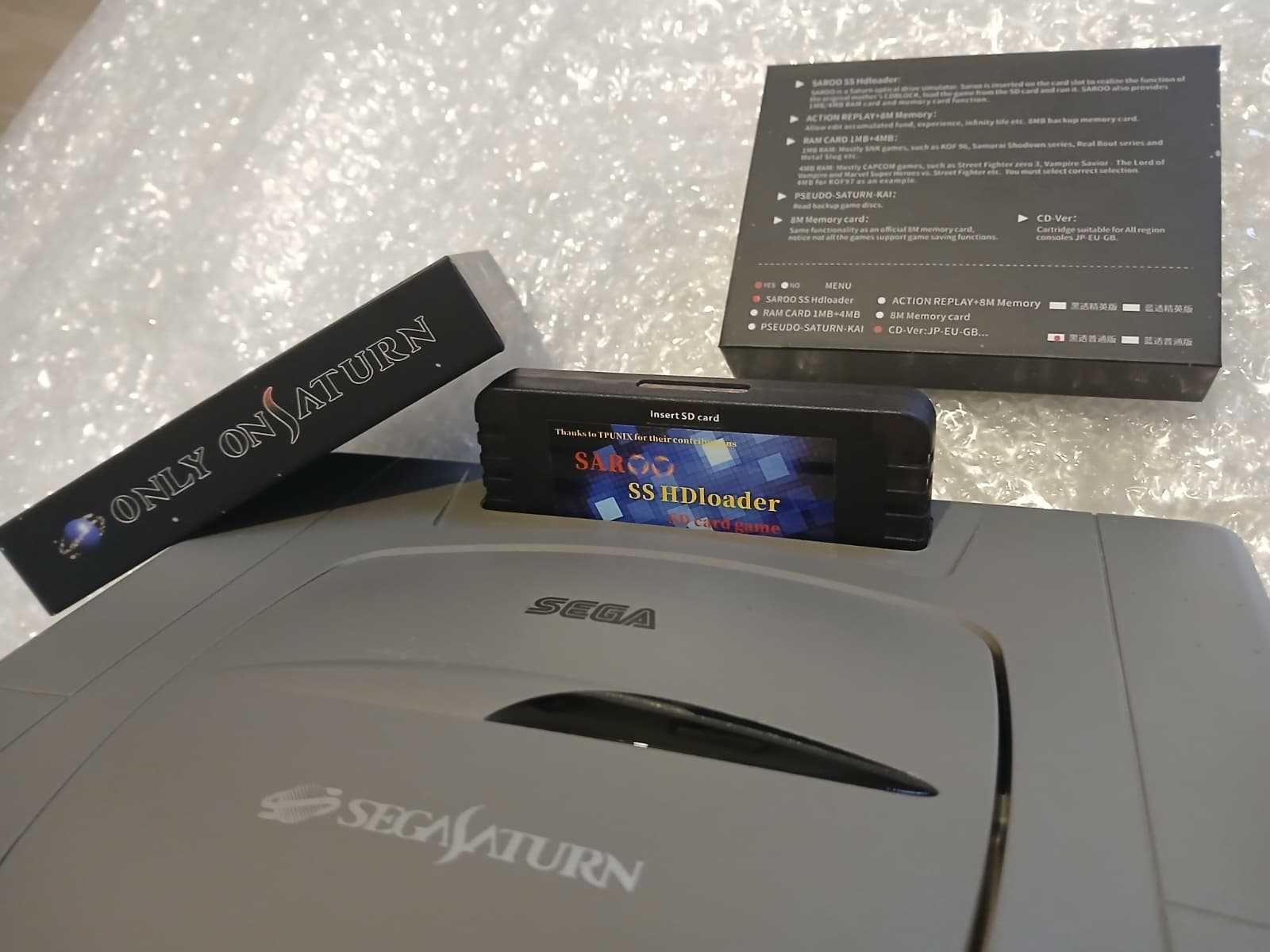 Sega Saturn Desbloqueada Cartucho SAROO