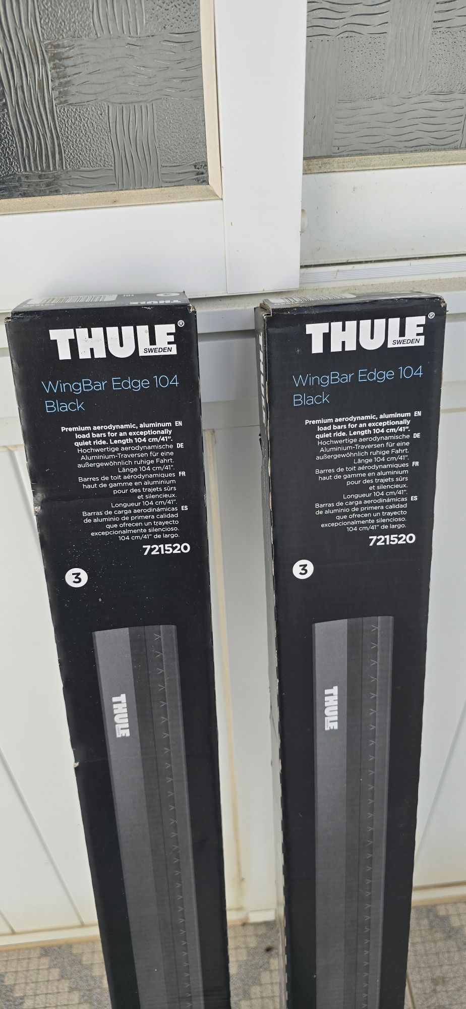 Barras Thule WingBar Edge  104 Black(topo de gama)

- Barra Thule Wing