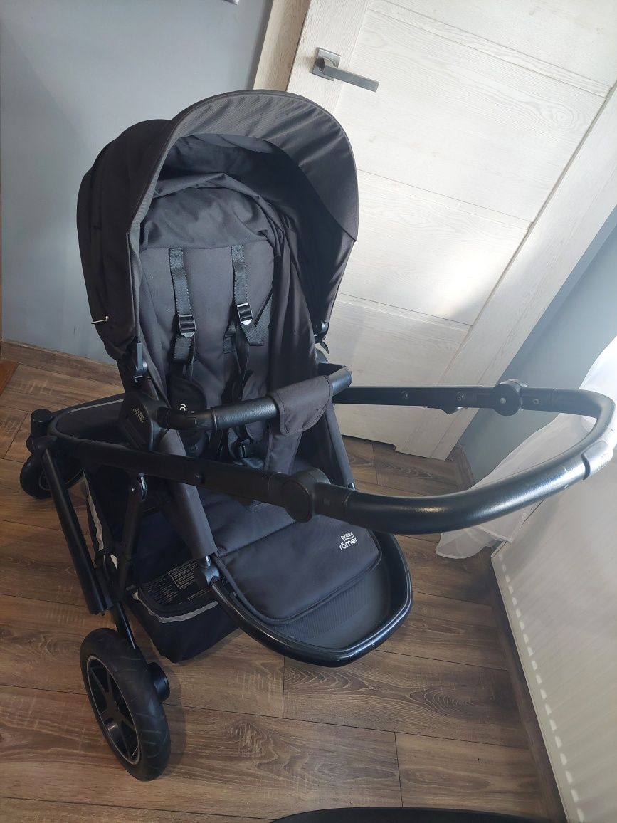 Wózek britax rőmer 3w 1 z bazą isofix nosidełko cybex atom