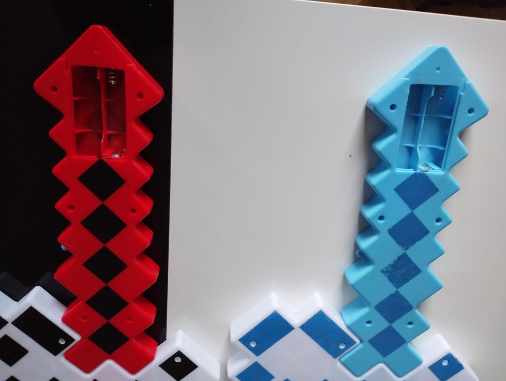Zestaw Minecraft, miecz, pistolet, karabin, topór