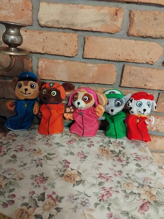 Pacynki Psi Patrol zestaw pluszowe maskotki  zabawki