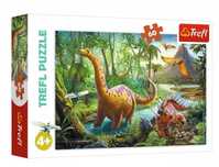 Puzzle 60 elementów. Wędrówki dinozaurów. Trefl