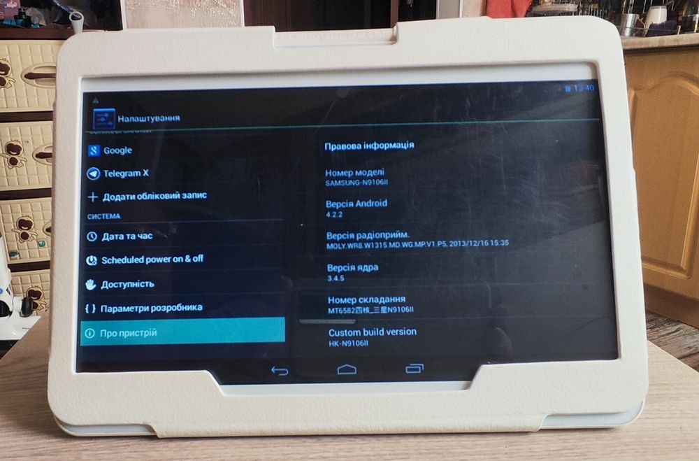 Планшет -телефон + чехол Samsung HD Galaxy N9106 10.1", 3G, 16 ГБ