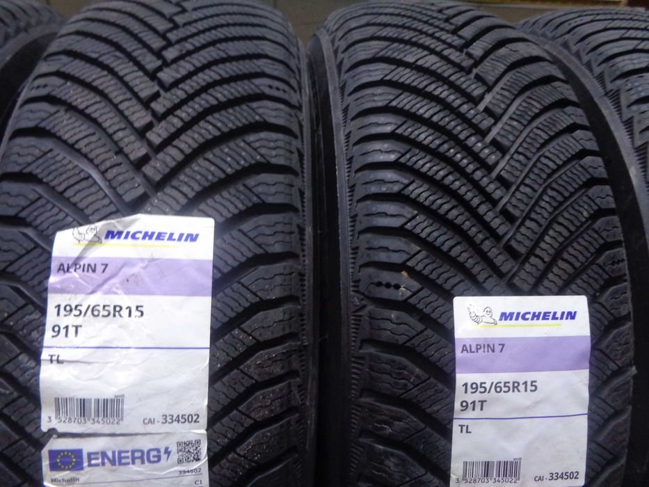 195/65R15 MICHELIN Alpin 7 , Nowe Opony Zimowe , kl. PREMIUM