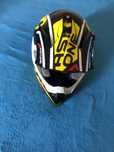 Capacete Astone MX 800 Trophy Preto e Amarelo Tamanho M