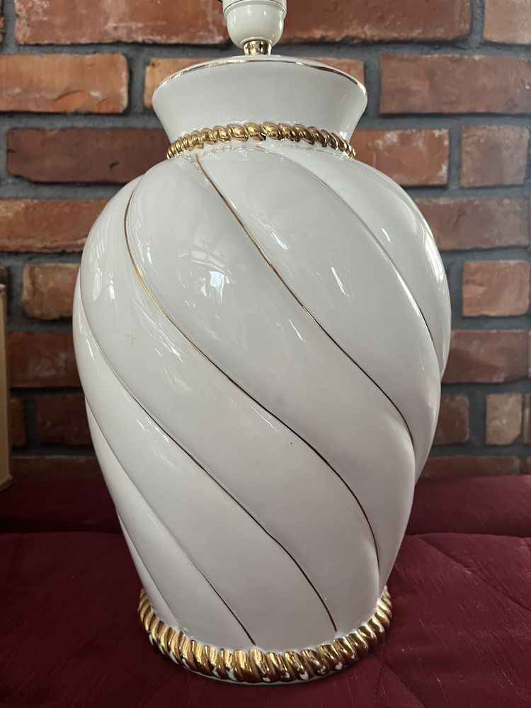 Lampa porcelanowa antyk włoska klimatyczna