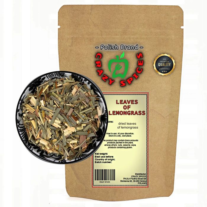 TRAWA CYTRYNOWA PREMIUM 100g suszone liście  przyprawa