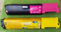 Tonery do Epson C1100 czerwony(magenta), żółty(yellow)