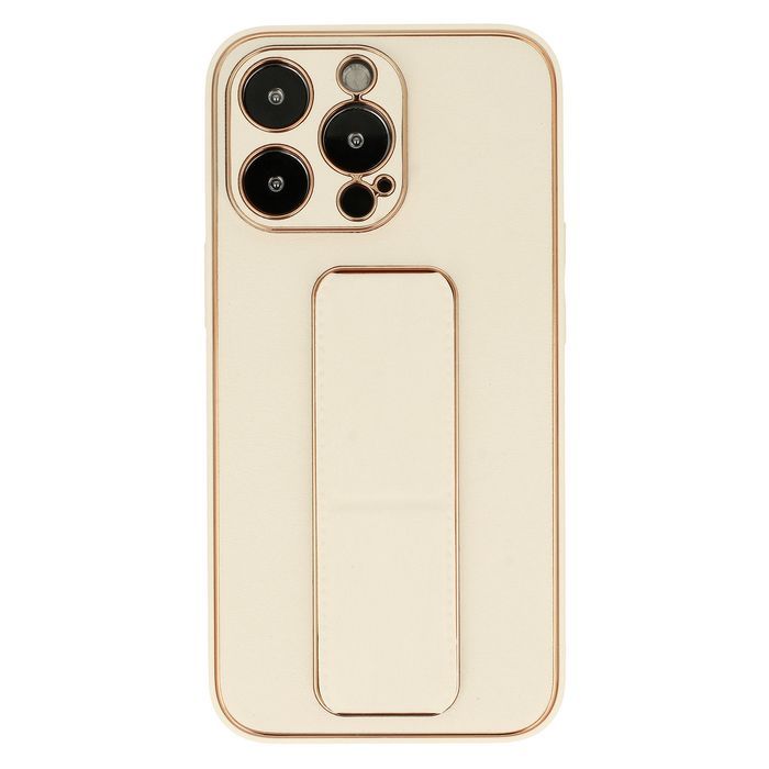 Tel Protect Leather Luxury Stand Case Do Iphone 11 Pro Złoty
