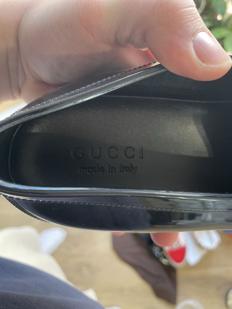 Gucci Mokasyny Loafersy Rubber Horsebit Streetwear High End (2018)