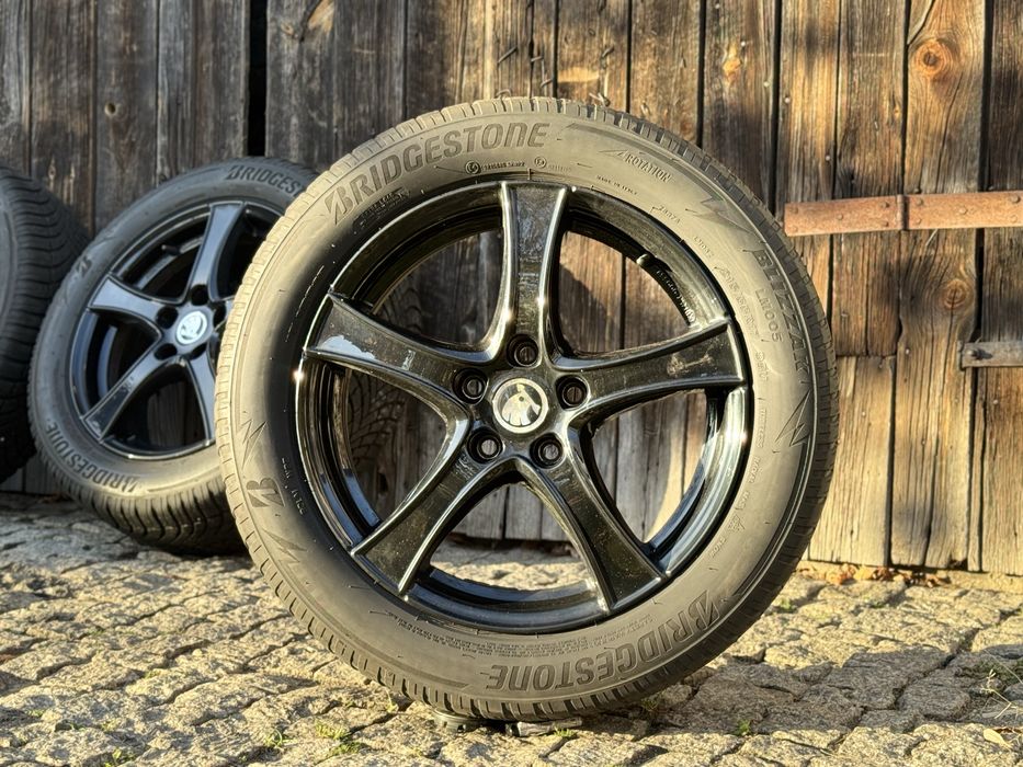 Alufelgi 5x112 R17 czarne Skoda octavia superb karoq kodiaq yeti