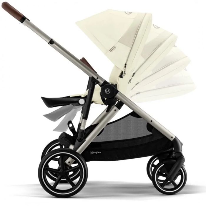 Cybex Gazelle S 2023 wózek dla bliźniąt rok po roku Seashell Beige beż