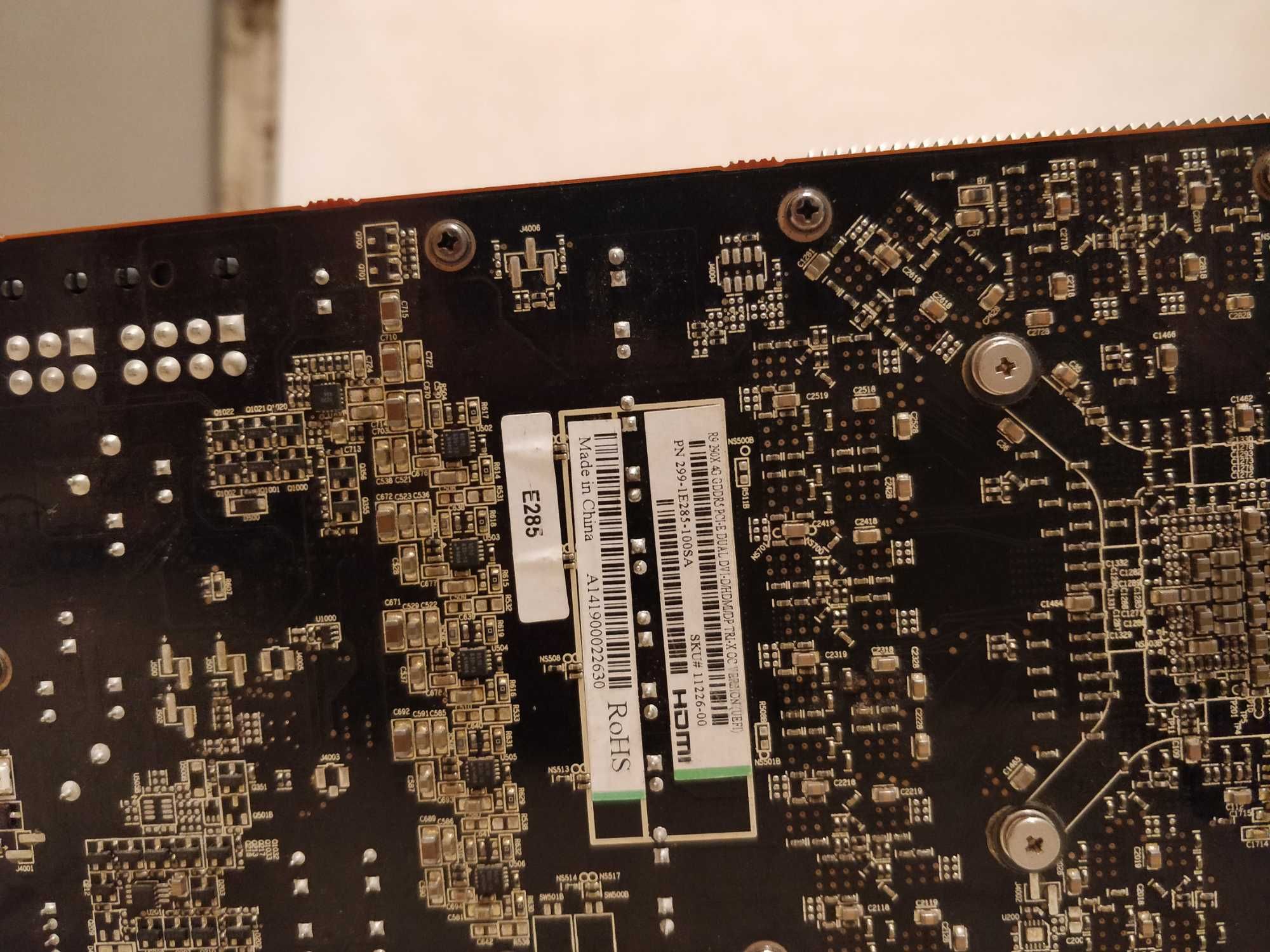 Sapphire AMD R9 290x 4gb без родного охлаждения аналог GPU PS4 PRO