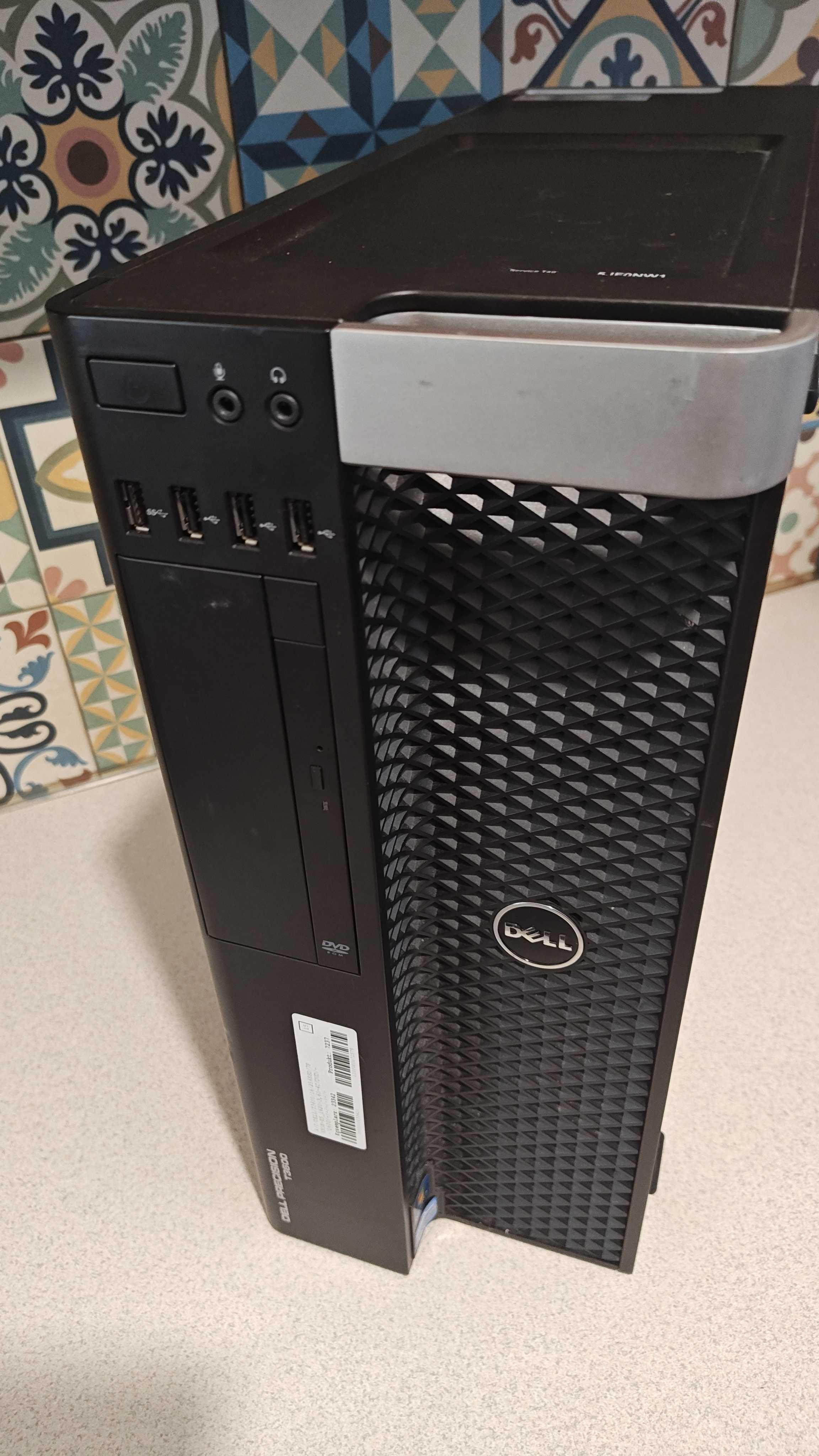 Dell T3600 Intel, 16GB ram, SSD GeForce Windows 10 Pro sprawny HDMI