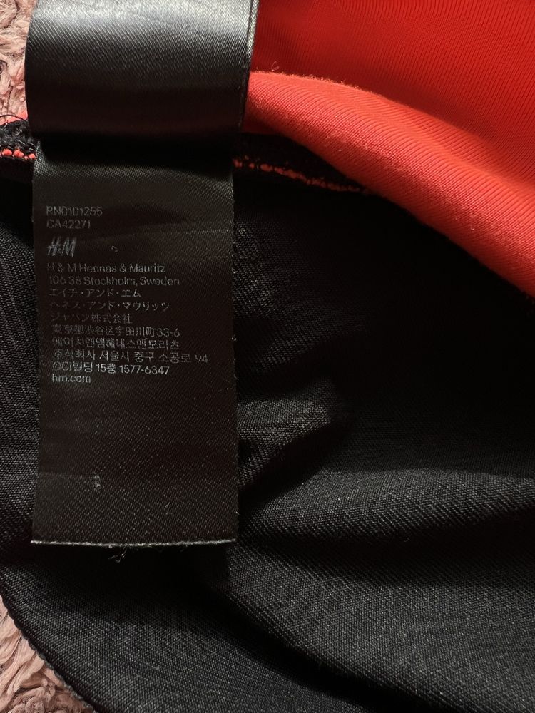 czarne nieprześwitujące leginsy legginsy wysoki stan H&M Sport S