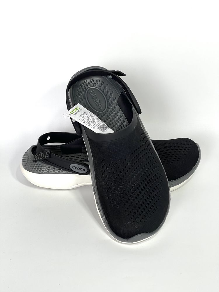 Оригінал Крокси Crocs LiteRide 360 сірі літо 47-48 тапки 207634 сабо
