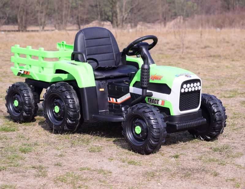 BAWIBUS.PL auto TRAKTOR Z PRZYCZEPĄ na akumulator samochodziki dzieci