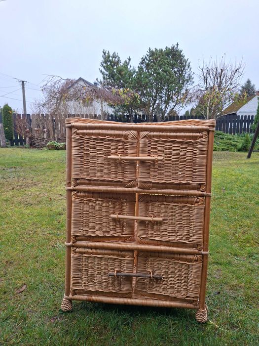 Szafka wiklinowa narożna