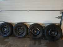 Opony zimowe na felgach stalowych 195/65/R15 Skoda Audi VW