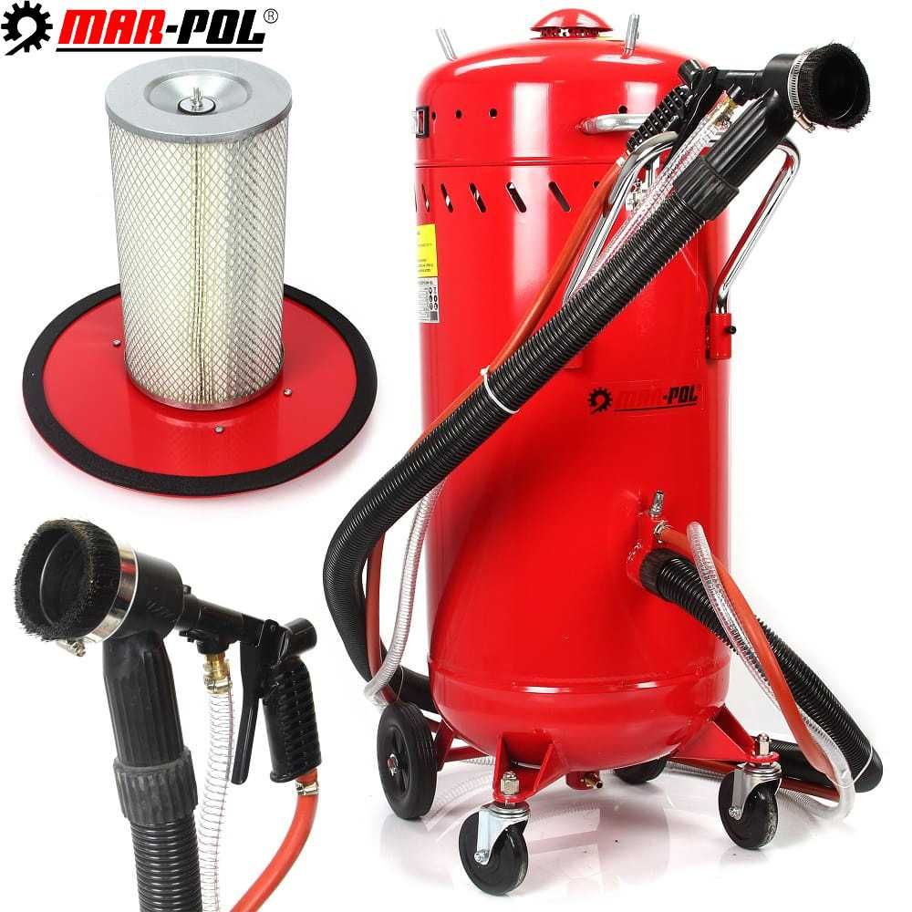 MAR-POL Piaskarka Syfonowa 105l Odkurzacz 1200w Bezpyłowa  M80593