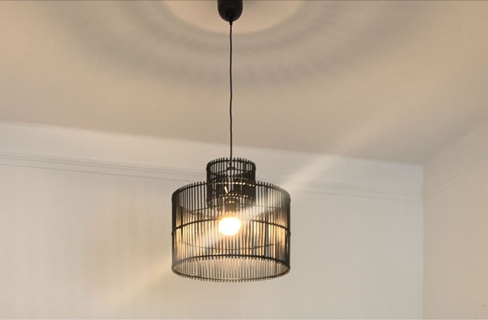 Candeeiro de teto em bambu preto H&M HOME