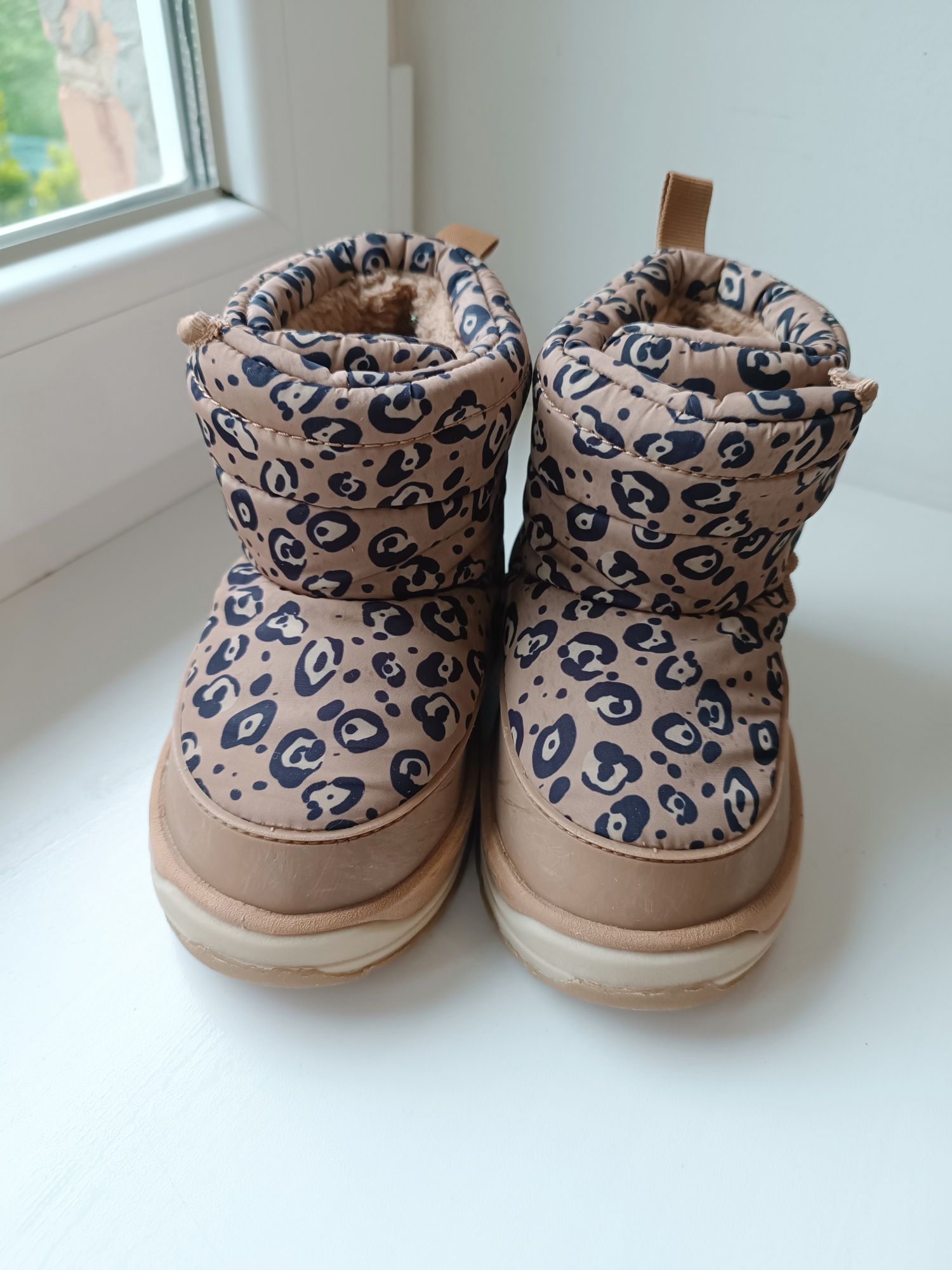 Дитячі теплі чобітки (черевики) Zara 25, 16см