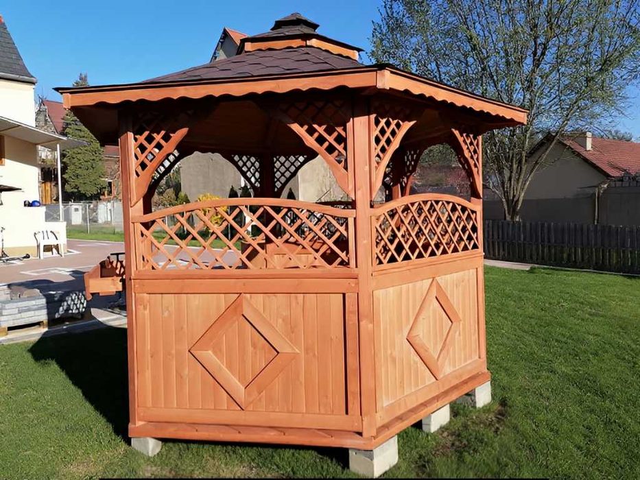 Altanka 27 3,2m Ozdobna | Gont, Impregnacja, Meble, Podłoga |PRODUCENT