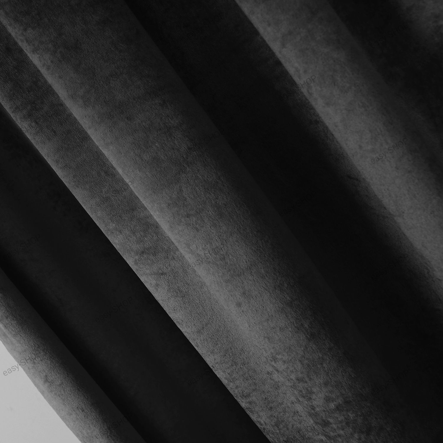1 sztuka Zasłona welwetowa 250x135 ciemny szary