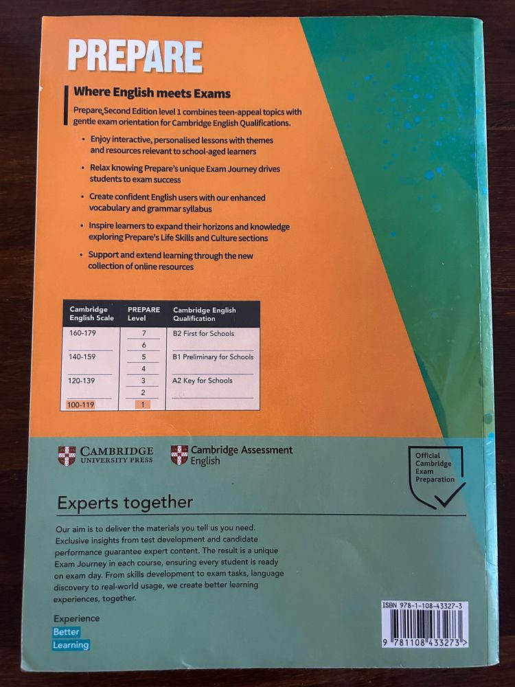 Prepare A1 Level 1 Cambridge