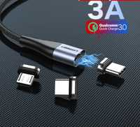Ugreen магнитный кабель type-c 3A QC3.0