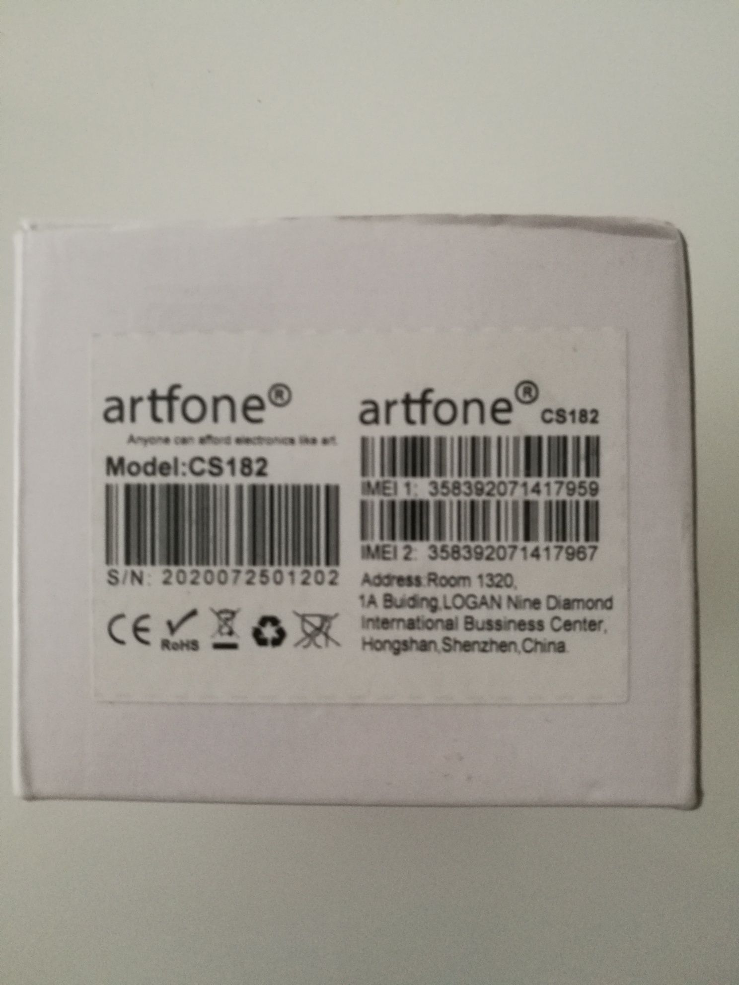 Artfone CS182 telefon dla starszej osoby