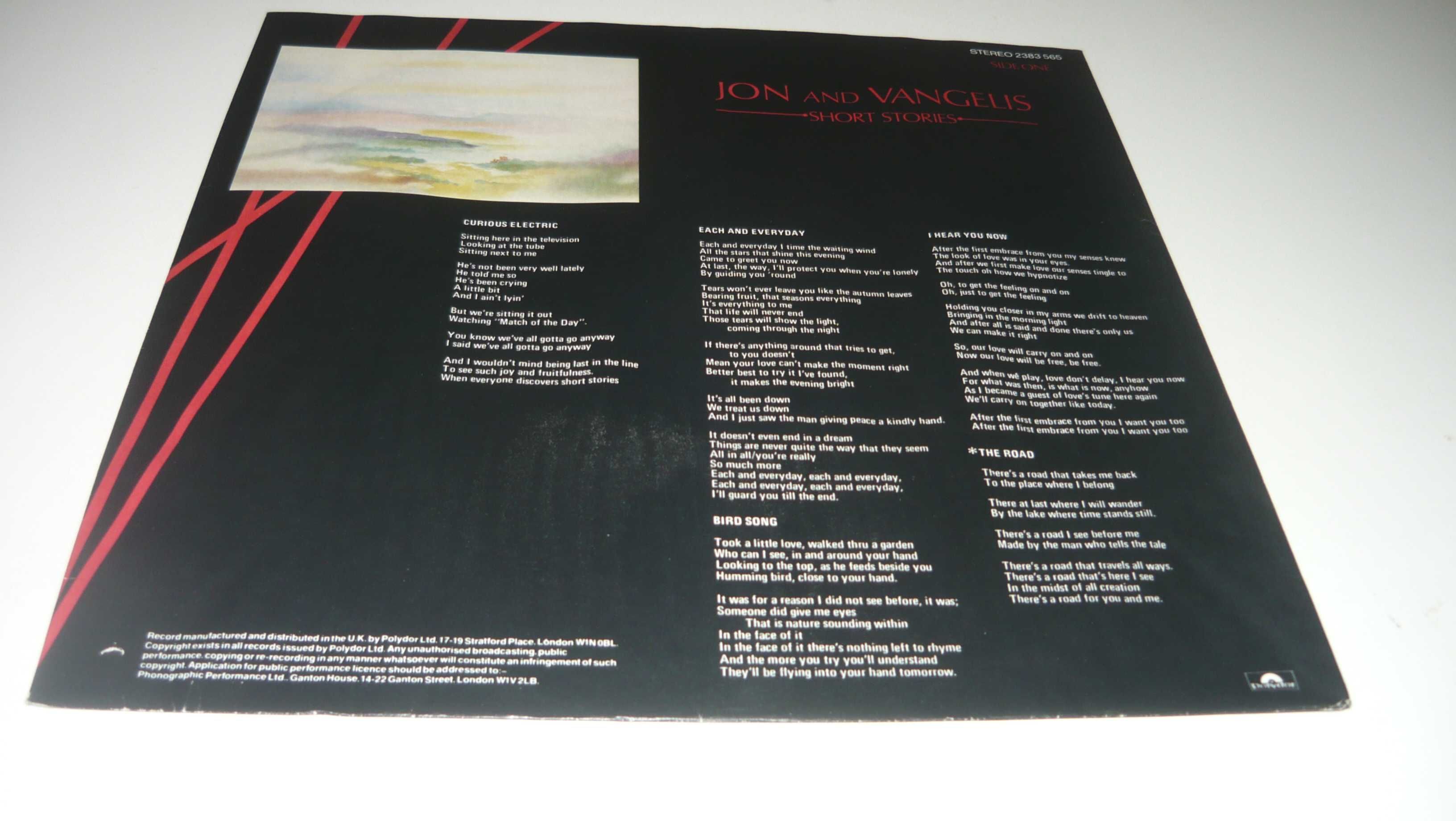 Jon and Vangelis Short Stories LP