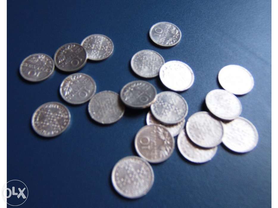 Moeda 10 centavos alumínio de 1971 a 1976