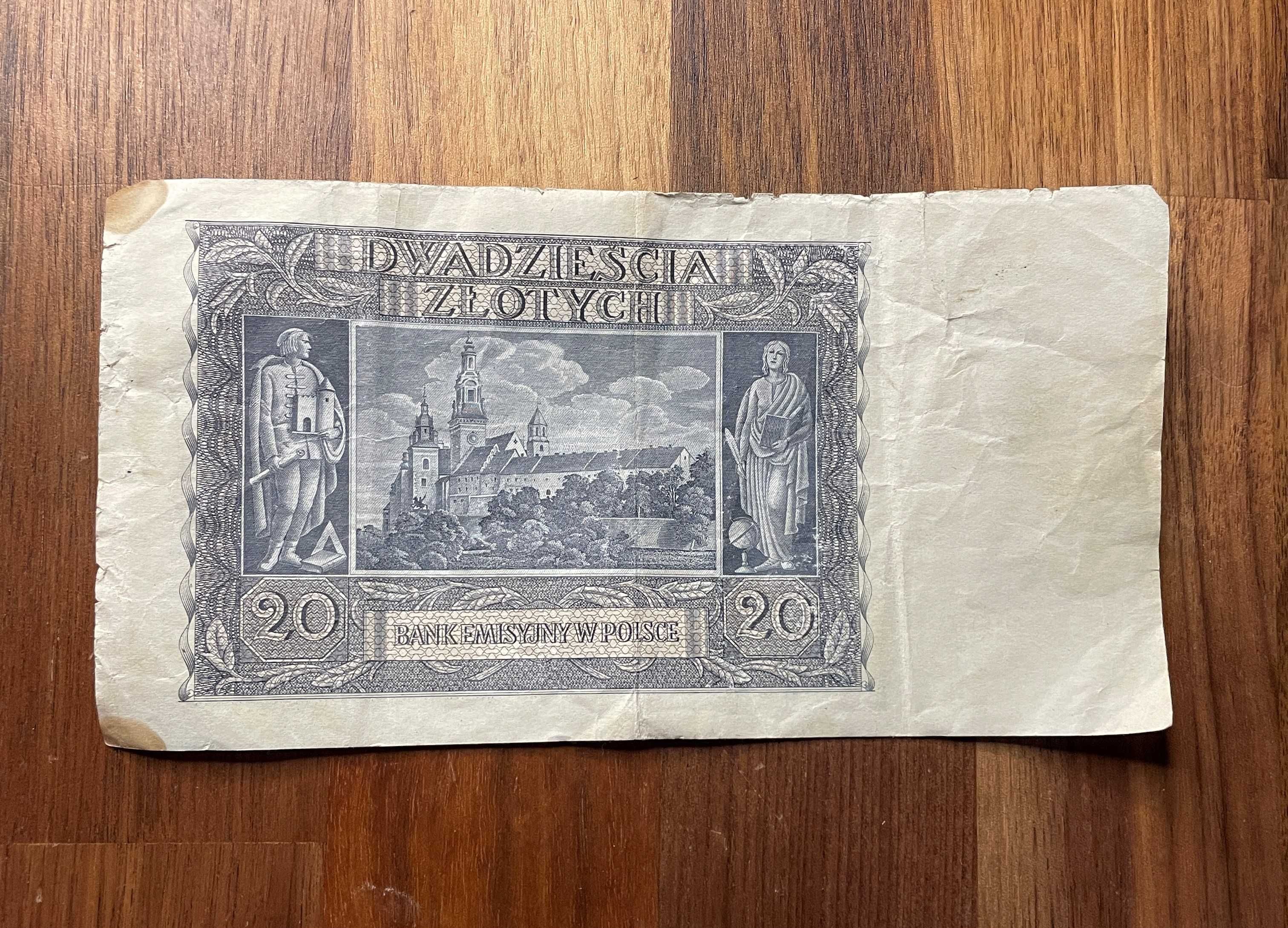 20 złotych 1940 banknot