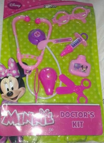 Nowy zestaw lekarski lekarz Minnie myszka Miki Disney prezent