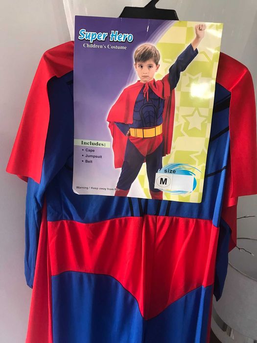 Fatos de carnaval disfarce de Super Herói 7-10 anos