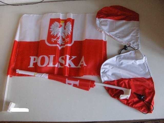 Komplet flag na lusterka-  2 sztuki Prawe i Lewe