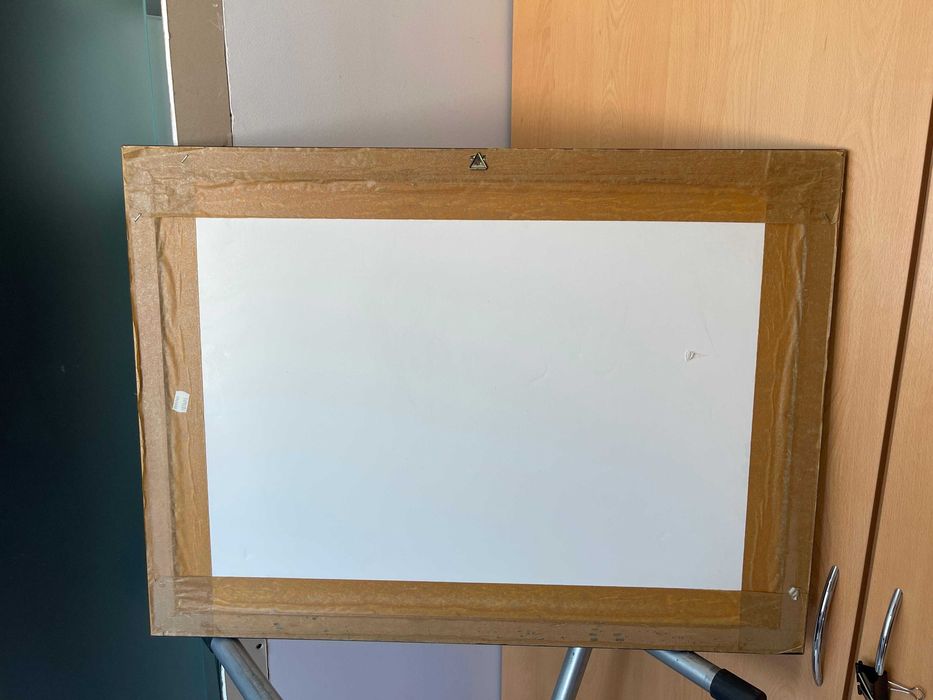 Quadro Abstrato em moldura de madeira