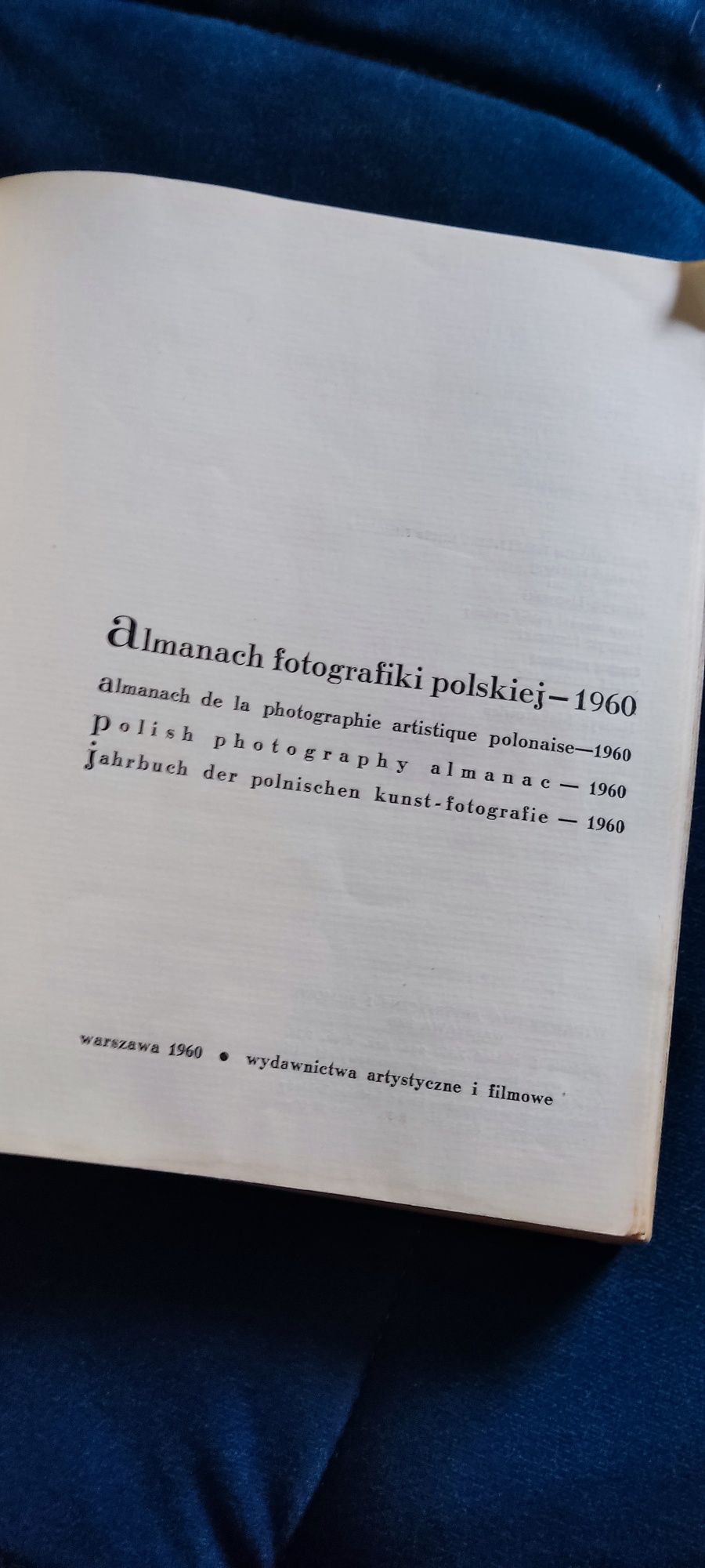 Almanach fotografiki polskiej 1960 wydawnictwa artystyczne i filmowe
