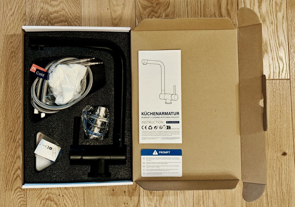 NOWA Gar. 5 lat Składana Bateria kuchenna CECIPA czarna