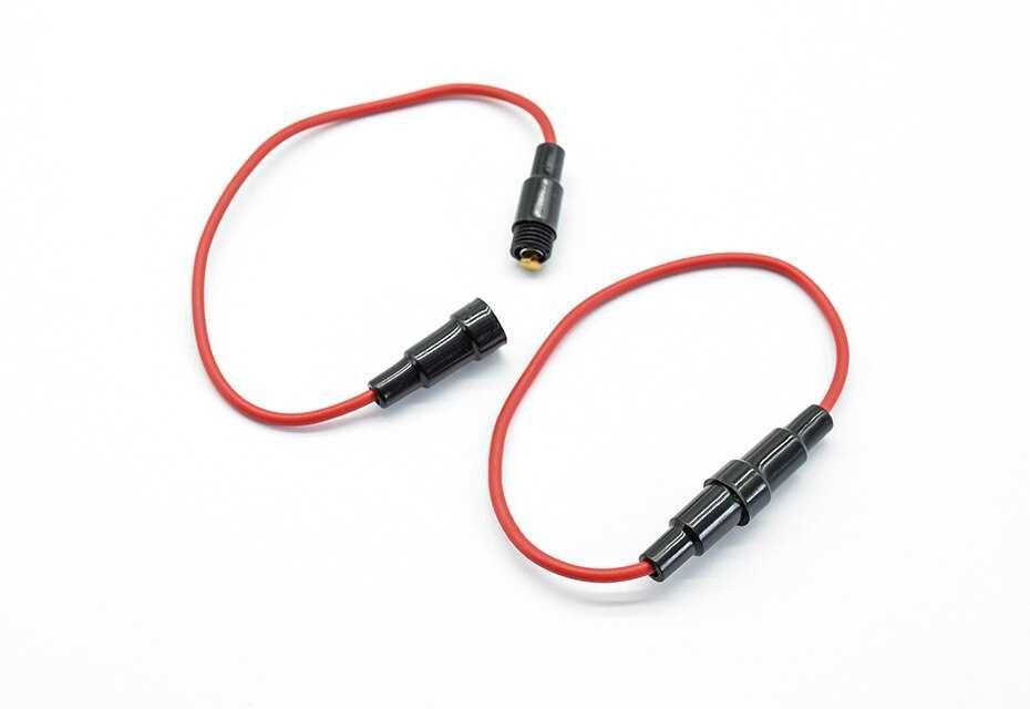 Gniazdo bezpiecznika szklanego 5x20 mm z kablem