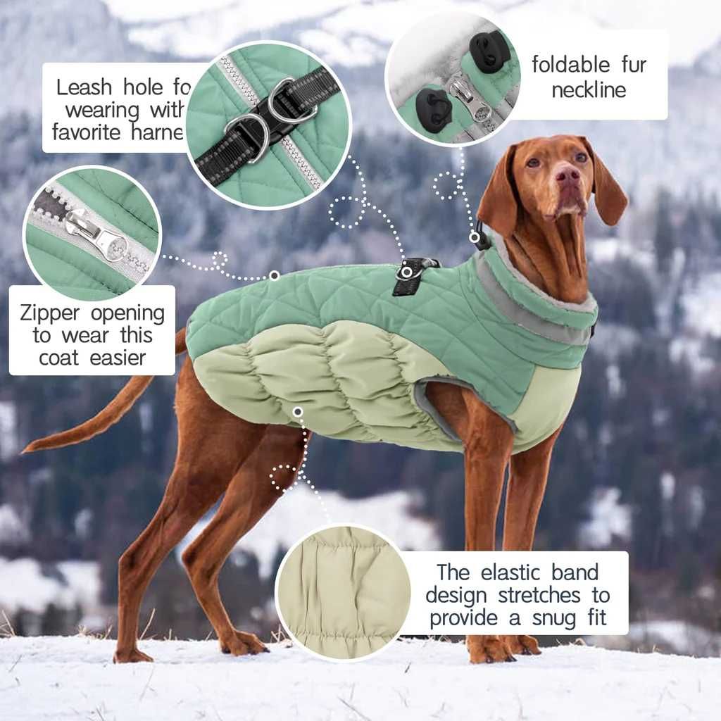 wodoodporny płaszcz dla psa Kuoser w rozmiarze L