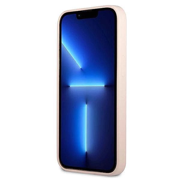 Etui Guess Silicone Triangle na iPhone 13 - różowe