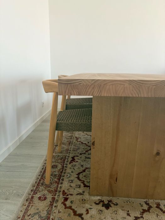 Mesa jantar madeira 8pax (ler descricao)