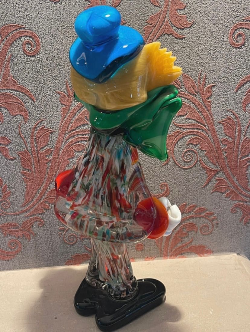 Palhaço vintage em cristal de Murano italiano
