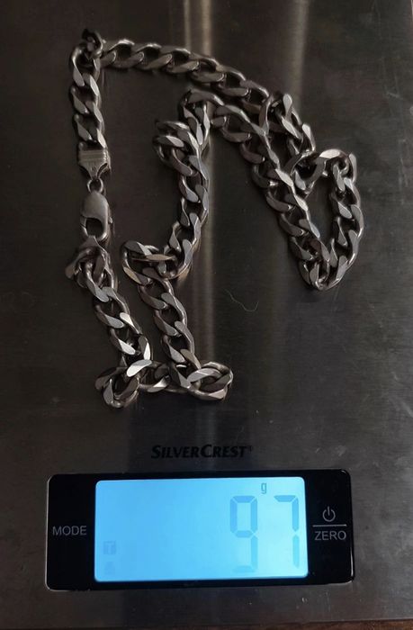 Łancuch srebrny pancerka 925 97 gr