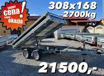 Brenderup BT4310  ‼️Nowa Wywrotka kiper elektryczny 2700kg 308x168 DOSTAWA‼️